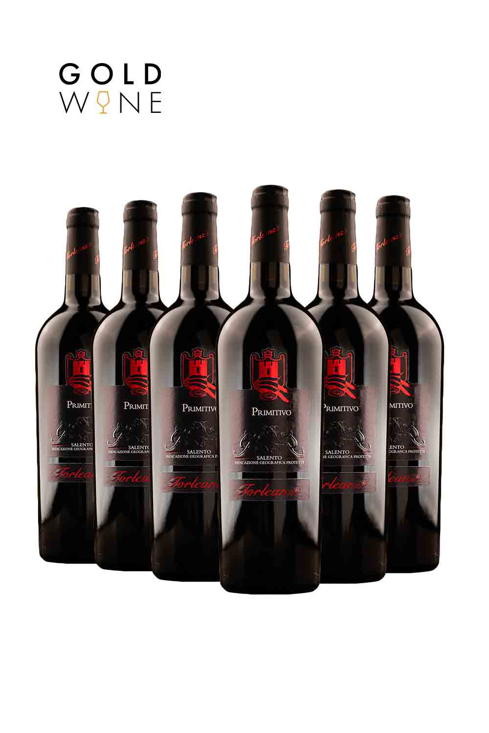 Vino rosso primitivo del salento IGP 6 bottiglie Torleanzi goldwine shop